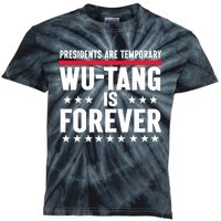 Presidents Are Temporary Is Forever 2024 Funny Blue Kids Tie-Dye T-Shirt