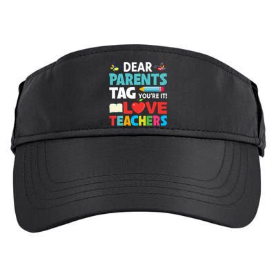 Parents And Teachers Back To School Adult Drive Performance Visor