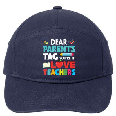 Parents And Teachers Back To School 7-Panel Snapback Hat