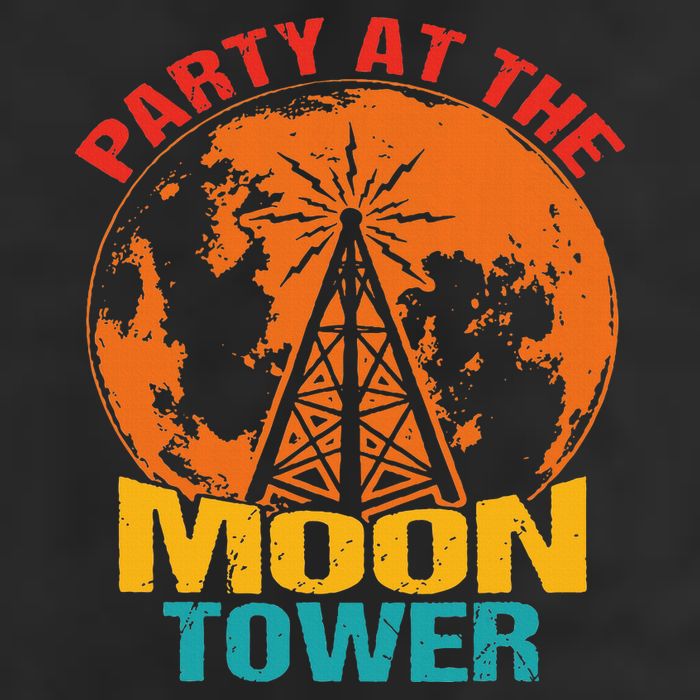 Party At The Moon Tower Adult Drive Performance Visor