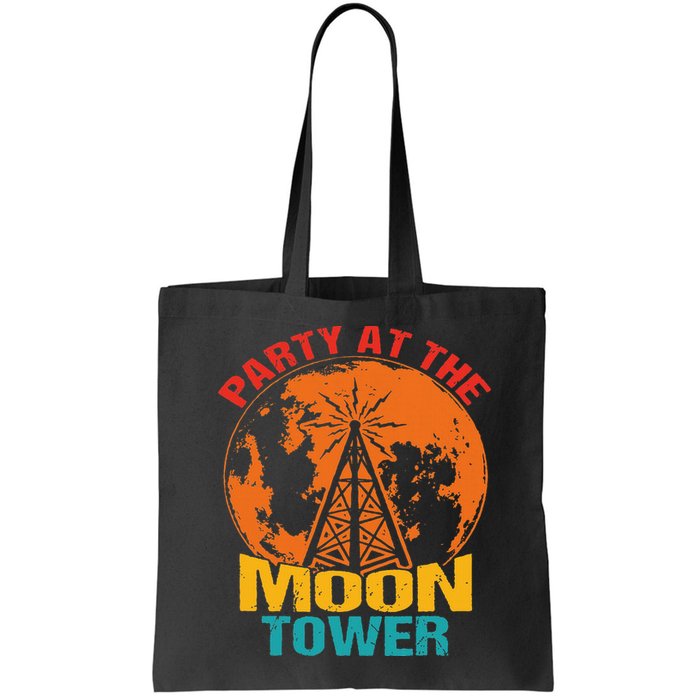Party At The Moon Tower Bag