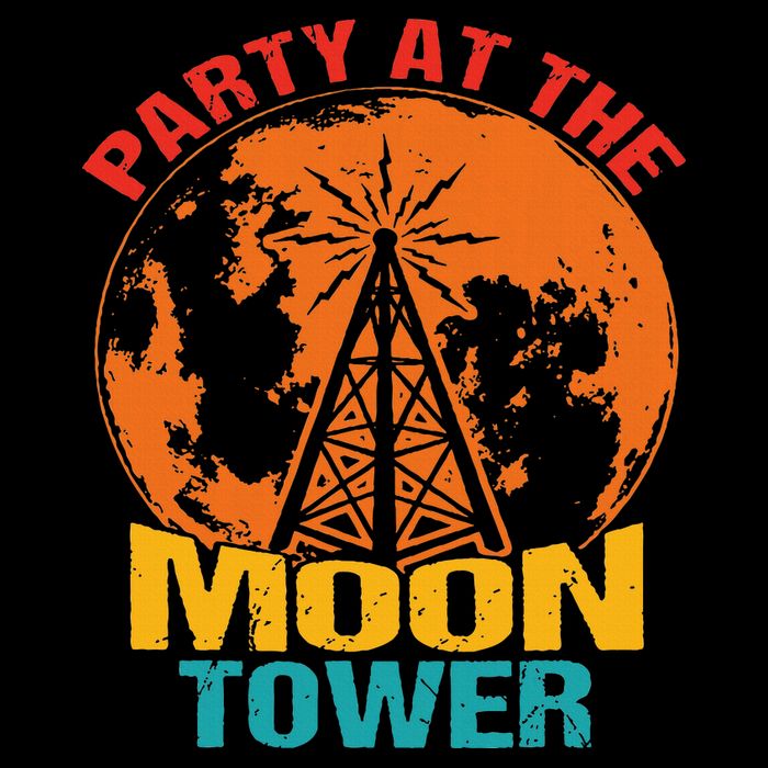 Party At The Moon Tower Bag