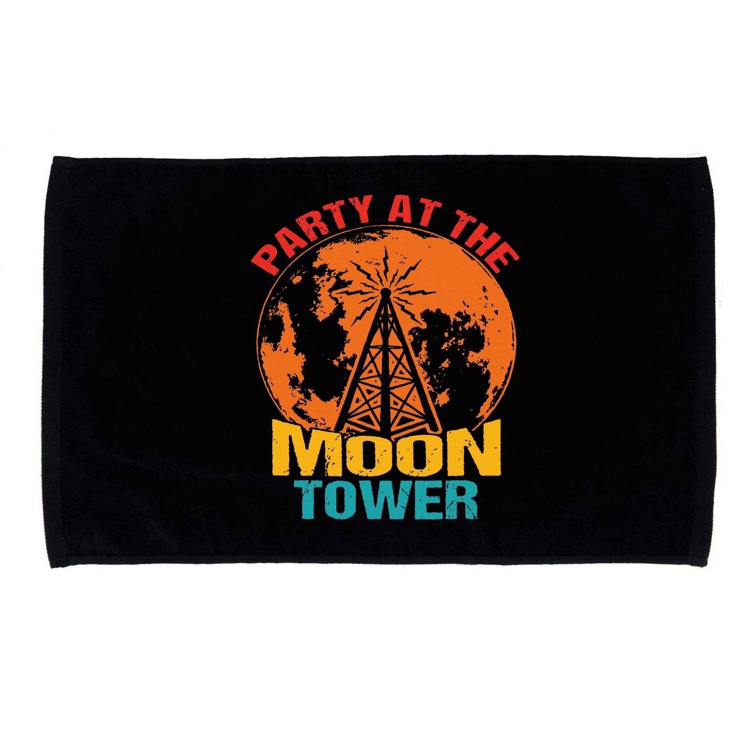 Party At The Moon Tower Microfiber Hand Towel