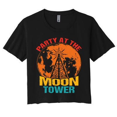 Party At The Moon Tower Crop Top