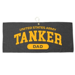 Proud Army Tanker Dad Gift Large Microfiber Waffle Golf Towel