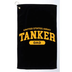 Proud Army Tanker Dad Gift Platinum Collection Golf Towel