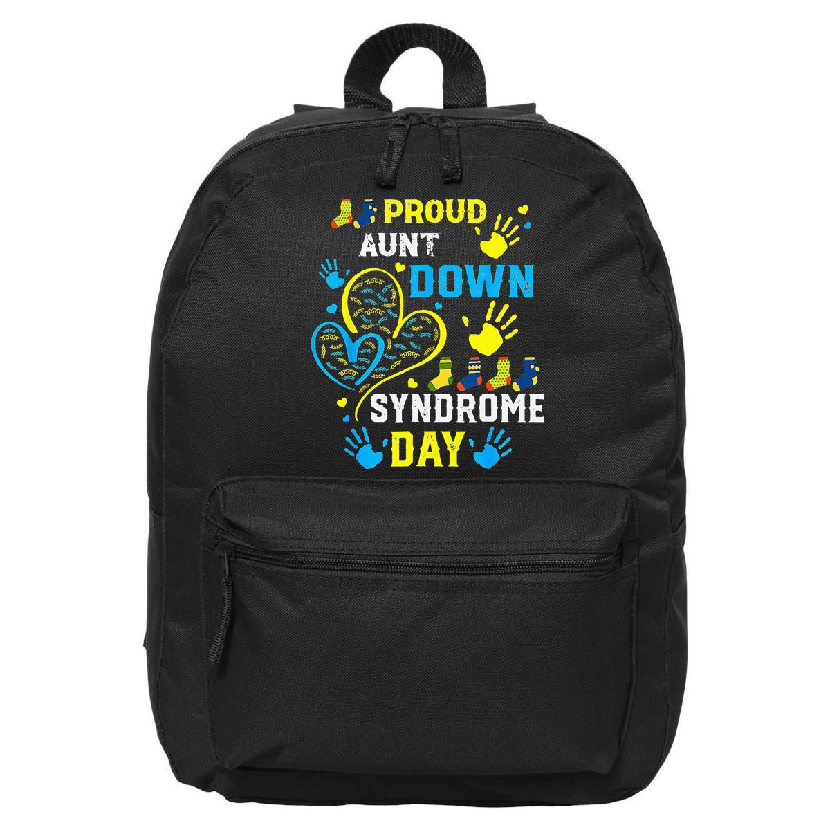 Proud Aunt T21 World Down Syndrome Awareness Day 16 in Basic Backpack