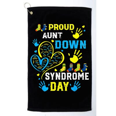 Proud Aunt T21 World Down Syndrome Awareness Day Golf Towel