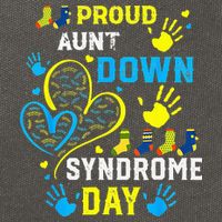 Proud Aunt T21 World Down Syndrome Awareness Day Cotton Canvas Backpack