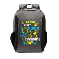 Proud Aunt T21 World Down Syndrome Awareness Day Vector Backpack