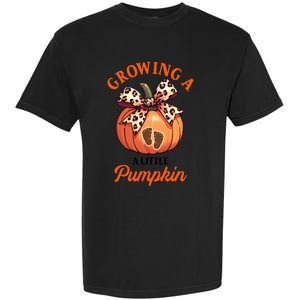 Pregnancy Announcement Thanksgiving Growing Little A Pumpkin Garment-Dyed Heavyweight T-Shirt