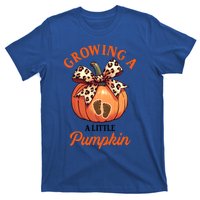 Pregnancy Announcement Thanksgiving Growing Little A Pumpkin T-Shirt