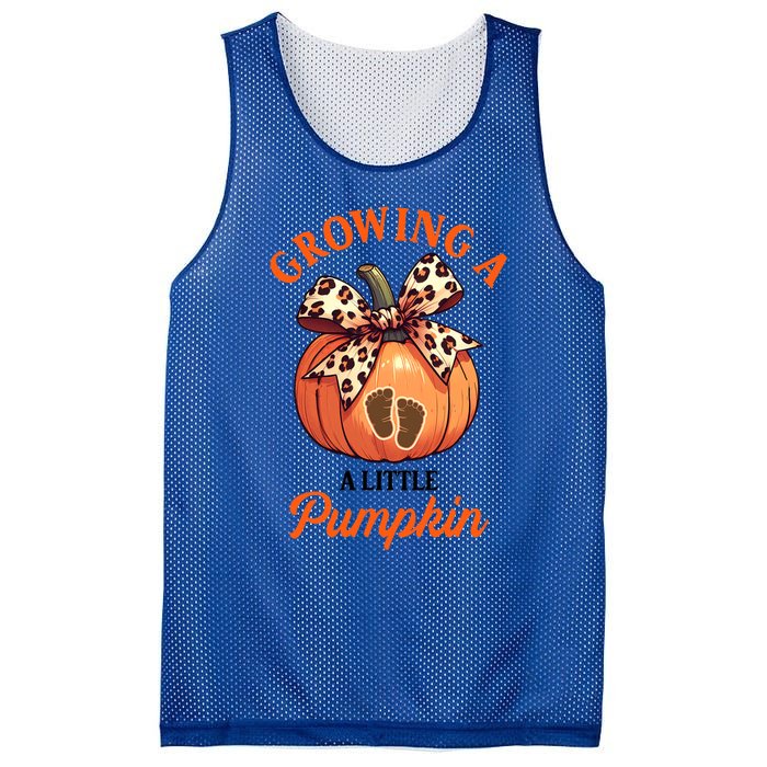 Pregnancy Announcement Thanksgiving Growing Little A Pumpkin Mesh Reversible Basketball Jersey Tank