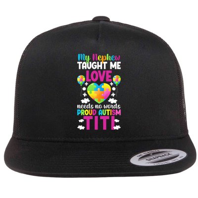 proud autism titi autism warrior titi autism awareness gift Flat Bill Trucker Hat