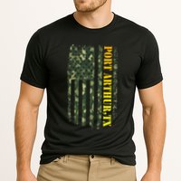 Port Arthur Texas Camouflage Usa Flag Cooling Performance Crew T-Shirt