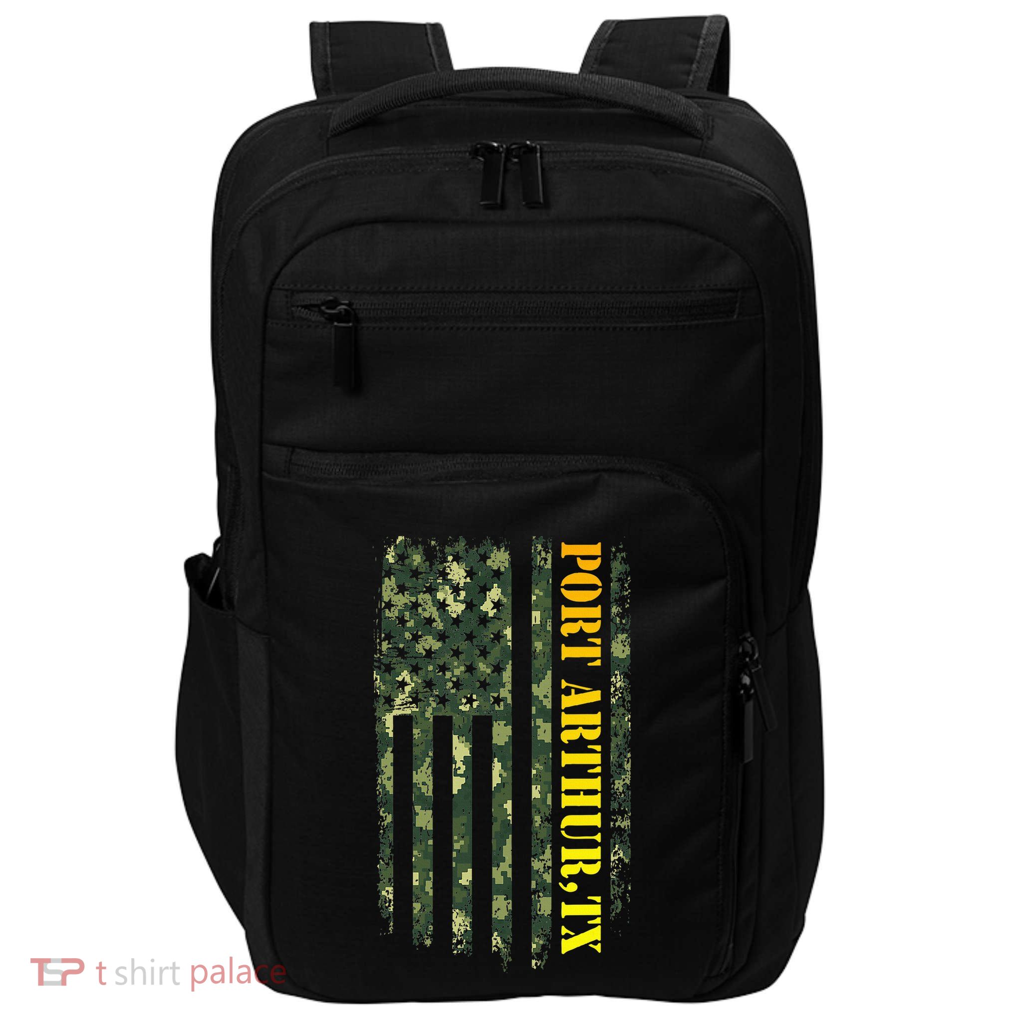 Port Arthur Texas Camouflage Usa Flag Impact Tech Backpack