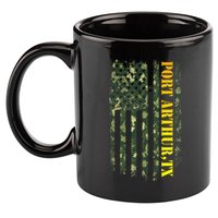 Port Arthur Texas Camouflage Usa Flag 11oz C Handle Ceramic Mug