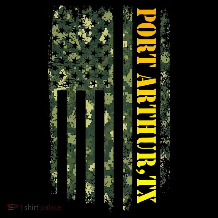 Port Arthur Texas Camouflage Usa Flag 16 in Basic Backpack