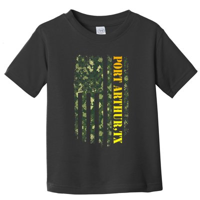 Port Arthur Texas Camouflage Usa Flag Toddler T-Shirt