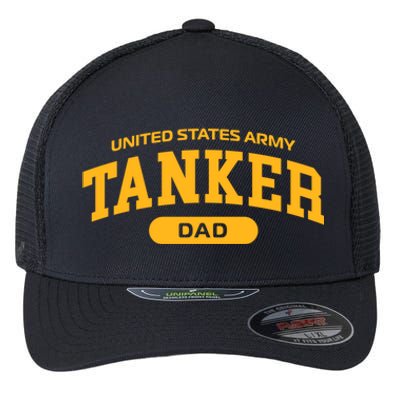 Proud Army Tanker Dad Meaningful Gift Flexfit Unipanel Trucker Cap