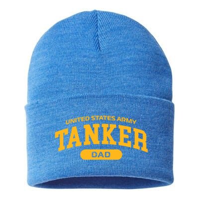 Proud Army Tanker Dad Meaningful Gift Sustainable Knit Beanie