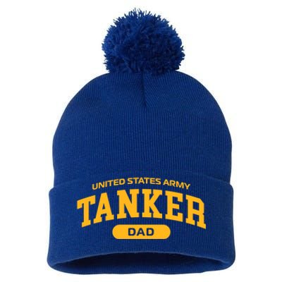 Proud Army Tanker Dad Meaningful Gift Pom Pom 12in Knit Beanie