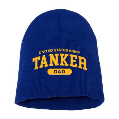 Proud Army Tanker Dad Meaningful Gift Short Acrylic Beanie