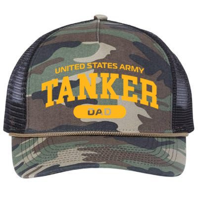 Proud Army Tanker Dad Meaningful Gift Retro Rope Trucker Hat Cap