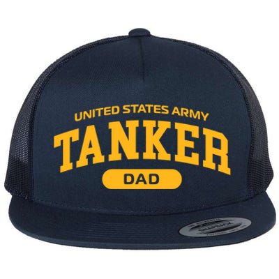 Proud Army Tanker Dad Meaningful Gift Flat Bill Trucker Hat