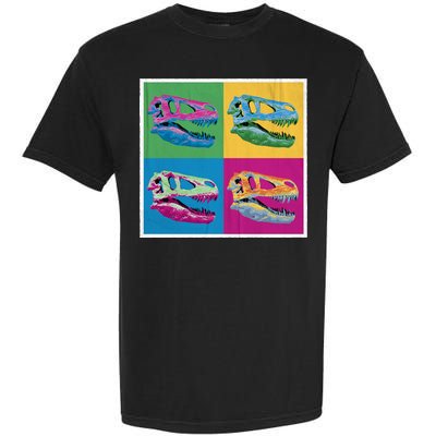 Pop Art TRex Skeleton Tyrannosaurus Rex Garment-Dyed Heavyweight T-Shirt