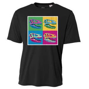 Pop Art TRex Skeleton Tyrannosaurus Rex Cooling Performance Crew T-Shirt