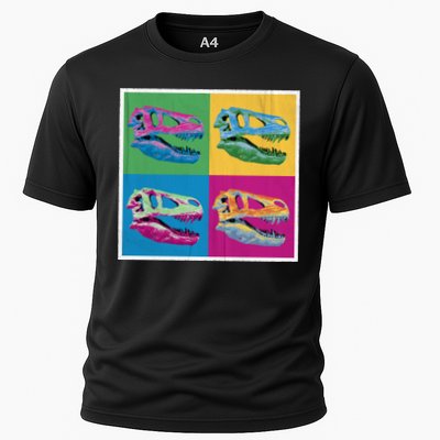 Pop Art TRex Skeleton Tyrannosaurus Rex Performance Shirt