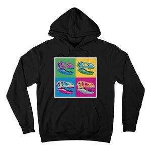 Pop Art TRex Skeleton Tyrannosaurus Rex Hoodie