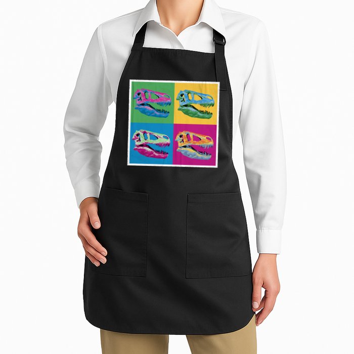 Pop Art TRex Skeleton Tyrannosaurus Rex Apron