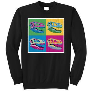 Pop Art TRex Skeleton Tyrannosaurus Rex Sweatshirt