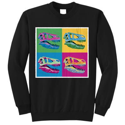 Pop Art TRex Skeleton Tyrannosaurus Rex Sweatshirt
