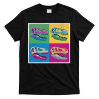 Pop Art TRex Skeleton Tyrannosaurus Rex T-Shirt