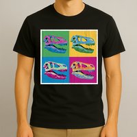 Pop Art TRex Skeleton Tyrannosaurus Rex T-Shirt