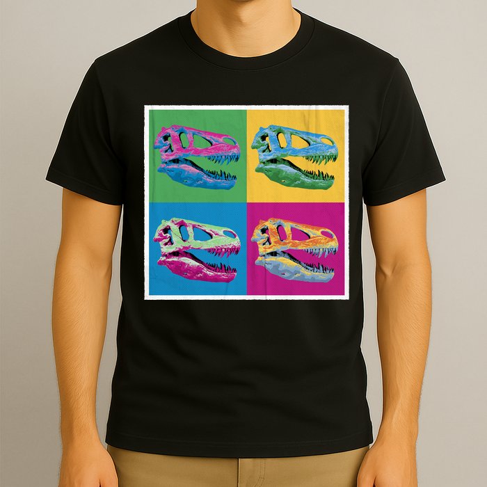 Pop Art TRex Skeleton Tyrannosaurus Rex T-Shirt