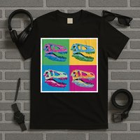 Pop Art TRex Skeleton Tyrannosaurus Rex T-Shirt