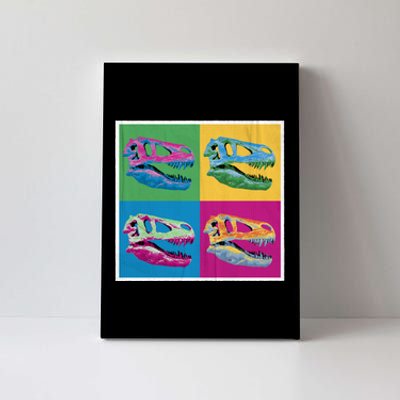 Pop Art TRex Skeleton Tyrannosaurus Rex Canvas