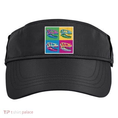 Pop Art TRex Skeleton Tyrannosaurus Rex Adult Drive Performance Visor