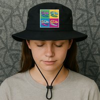 Pop Art TRex Skeleton Tyrannosaurus Rex Bucket Hat