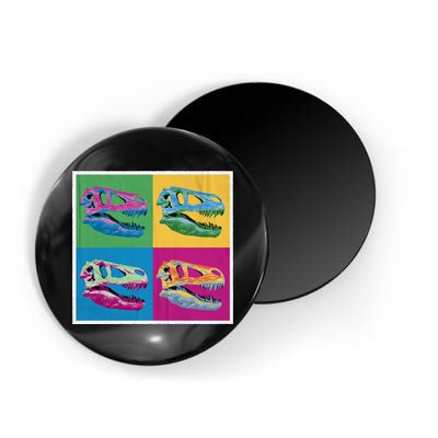 Pop Art TRex Skeleton Tyrannosaurus Rex Magnet