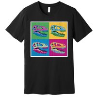 Pop Art TRex Skeleton Tyrannosaurus Rex Premium T-Shirt