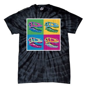 Pop Art TRex Skeleton Tyrannosaurus Rex Tie-Dye T-Shirt