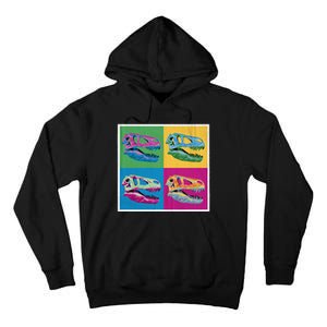 Pop Art TRex Skeleton Tyrannosaurus Rex Tall Hoodie