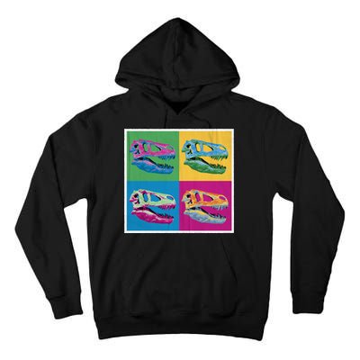 Pop Art TRex Skeleton Tyrannosaurus Rex Tall Hoodie