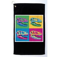Pop Art TRex Skeleton Tyrannosaurus Rex Golf Towel