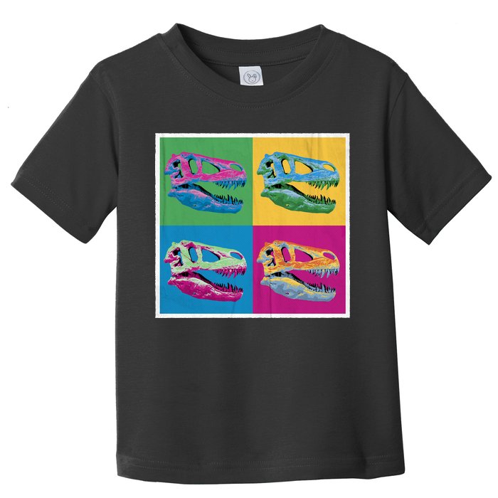 Pop Art TRex Skeleton Tyrannosaurus Rex Toddler T-Shirt